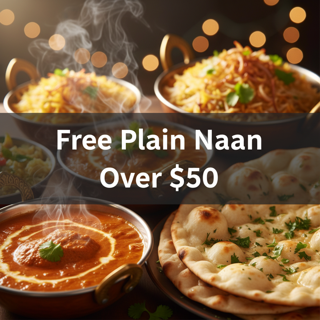 Free Plain Naan Over $50