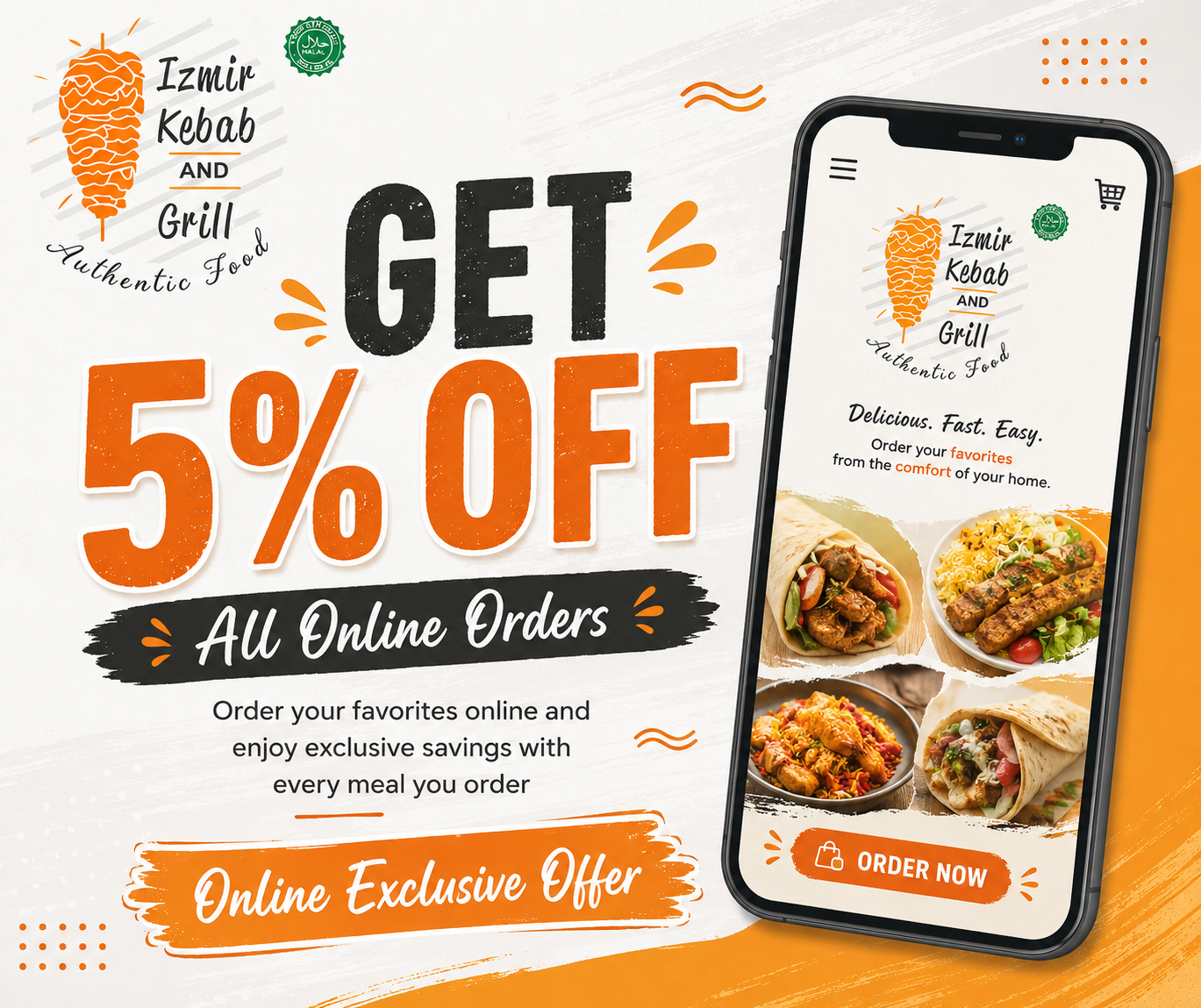 Get 5% Off On All Orders