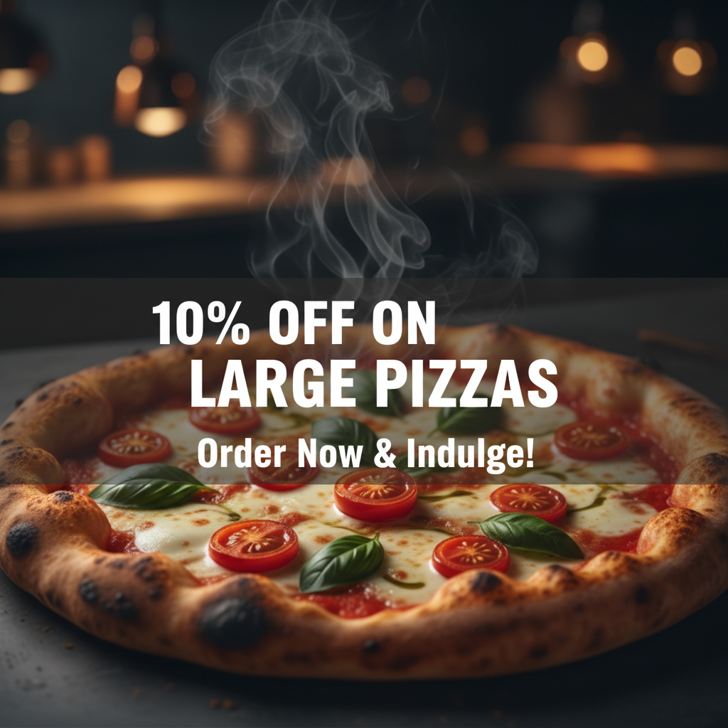 Pizza Deal - Get 10 % off on your Large Pizza