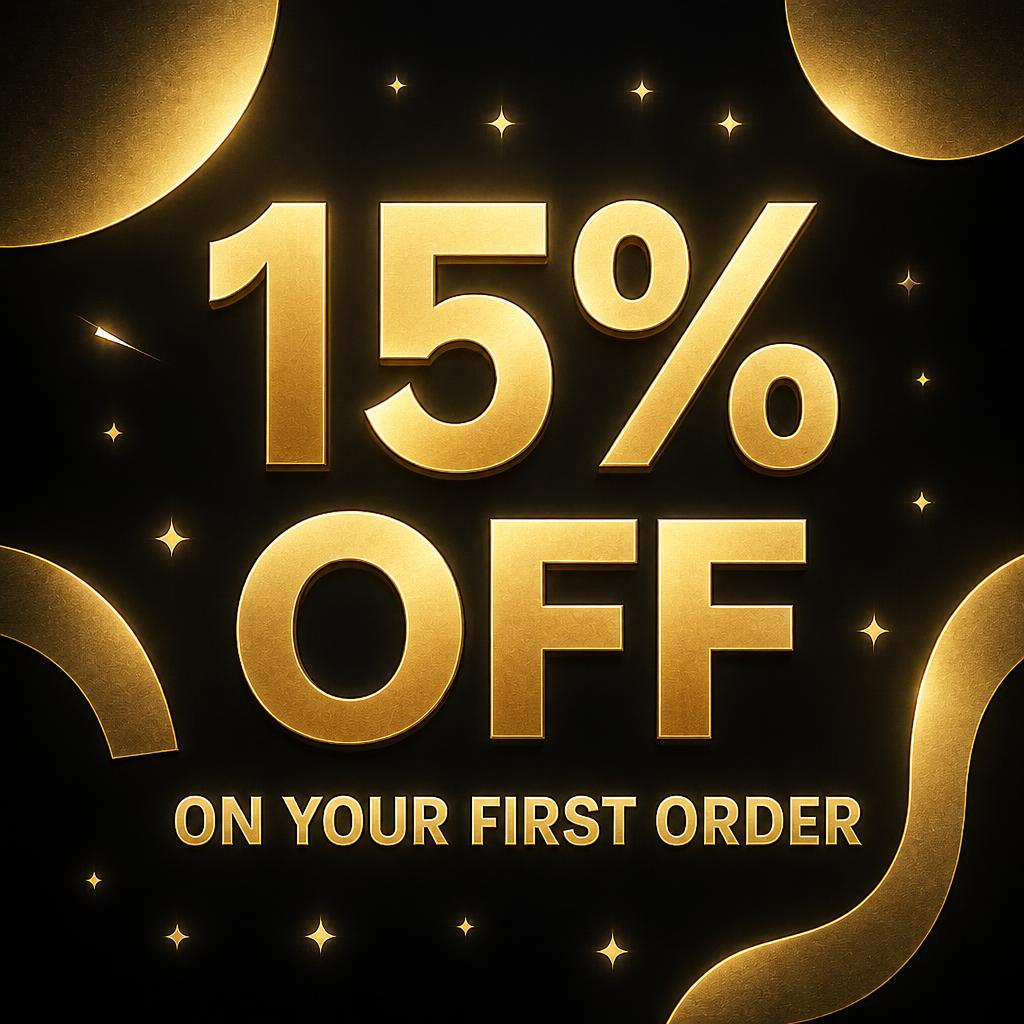 15% off on your first order  