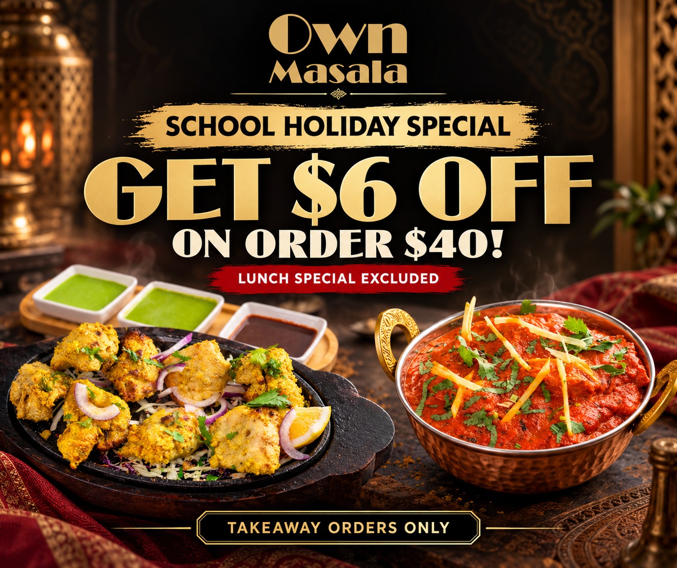 $6 Off over $40 