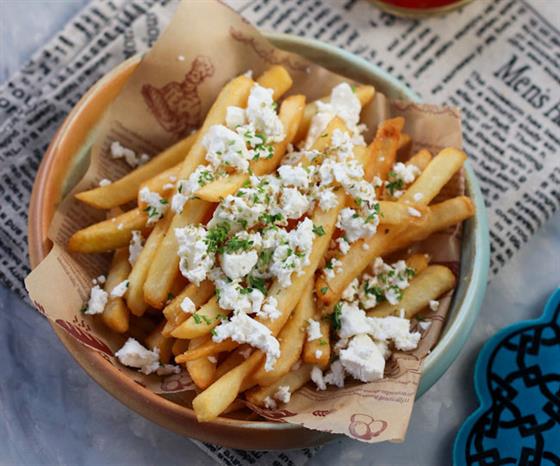 Fries With Feta Cheese