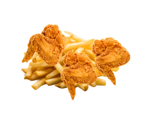 3 Wings + Chips