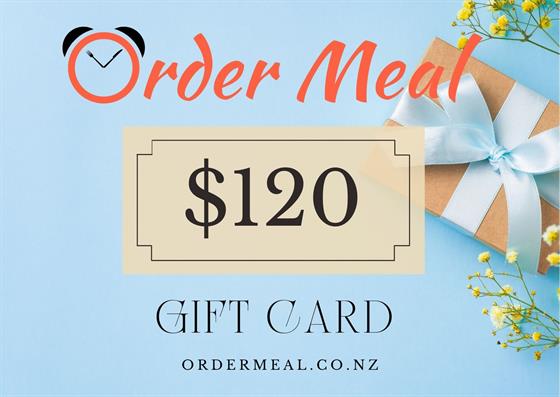 Order Meal $120 Gift Card