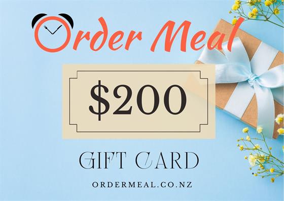 Order Meal $200 Gift Card