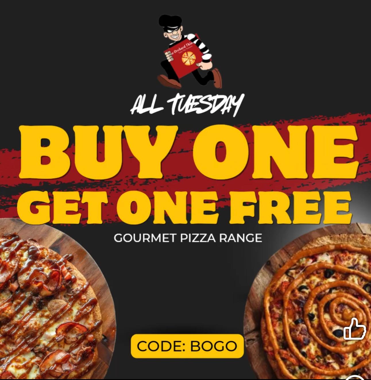 Buy 1 Get 1 FREE Pizza 