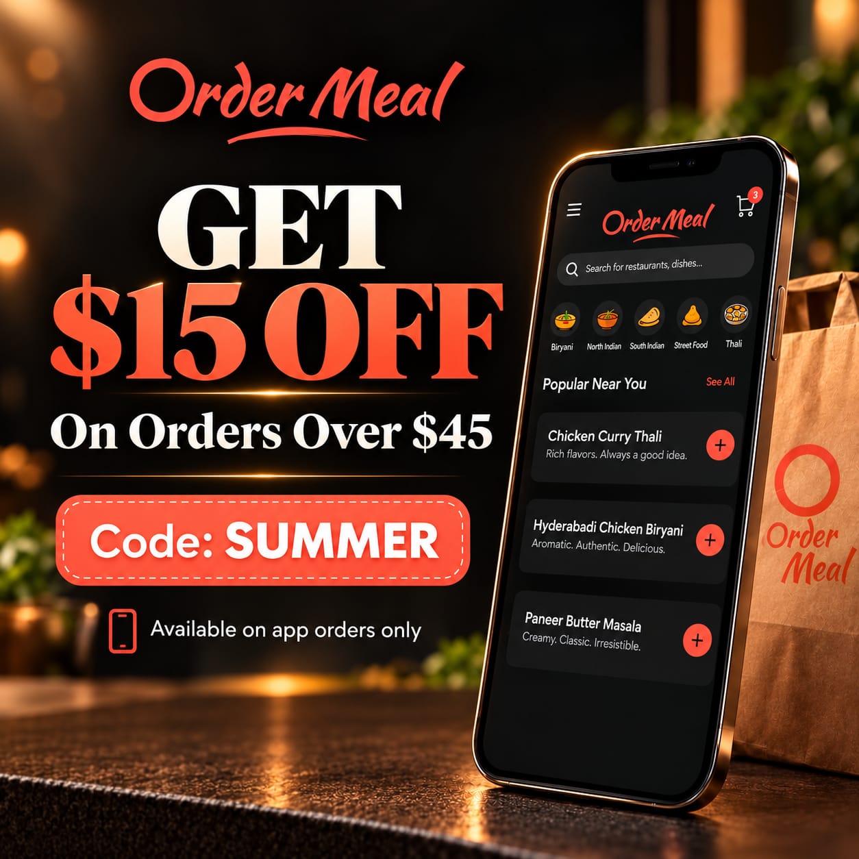 $15 off on your order   