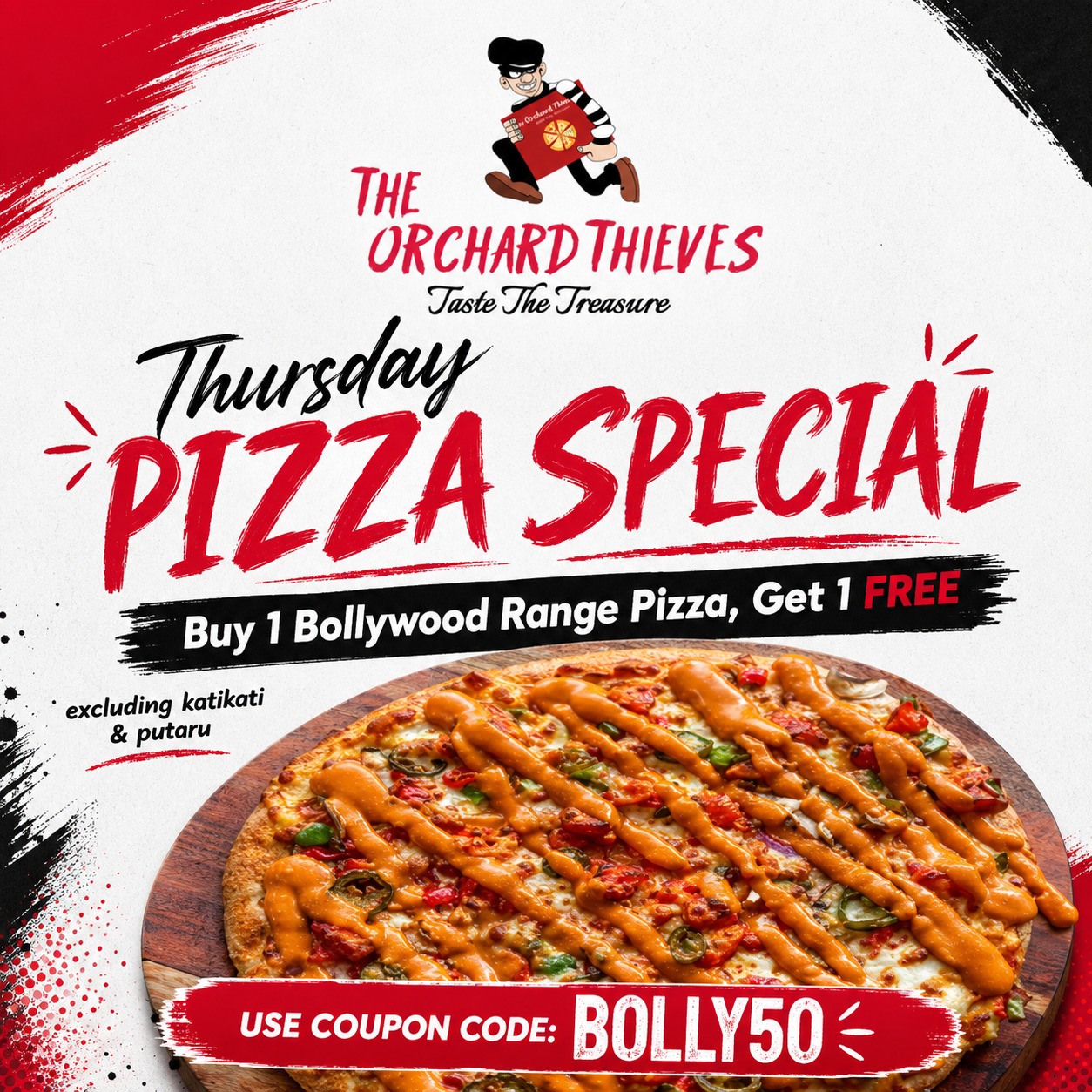Buy 1 Get 1 FREE Pizza 